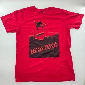 Tony Hawk Red Graphic Skateboarding T-Shirt Men’s Large